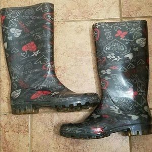 Coach poppy rain boots